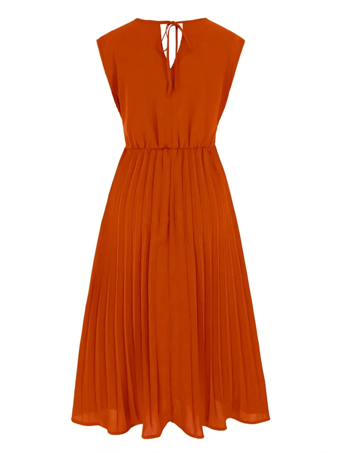 Tied Surplice Pleated Tank Dress Casual Dresses - Tophatter Daily Deals